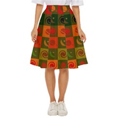 Space Pattern Multicolour Classic Short Skirt by Simbadda