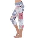 Cute Seamless Pattern With Cats Capri Yoga Leggings View2