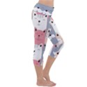 Cute Seamless Pattern With Cats Capri Yoga Leggings View3