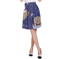 Cute Kittens Sleep Sweetly Mugs A-line Skirt