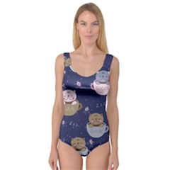 Cute Kittens Sleep Sweetly Mugs Princess Tank Leotard  by Simbadda