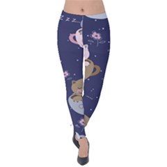 Cute Kittens Sleep Sweetly Mugs Velvet Leggings by Simbadda