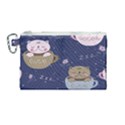 Cute Kittens Sleep Sweetly Mugs Canvas Cosmetic Bag (Medium) View1