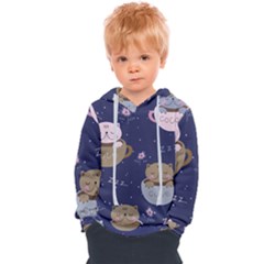 Cute Kittens Sleep Sweetly Mugs Kids  Overhead Hoodie by Simbadda