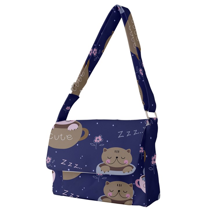 Cute Kittens Sleep Sweetly Mugs Full Print Messenger Bag (S)