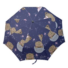 Cute Kittens Sleep Sweetly Mugs Folding Umbrellas by Simbadda