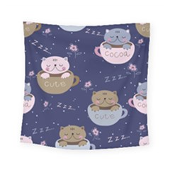 Cute Kittens Sleep Sweetly Mugs Square Tapestry (small) by Simbadda