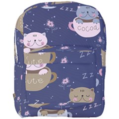 Cute Kittens Sleep Sweetly Mugs Full Print Backpack by Simbadda