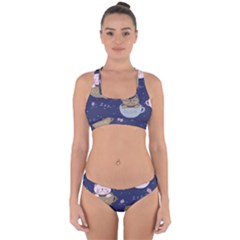 Cute Kittens Sleep Sweetly Mugs Cross Back Hipster Bikini Set by Simbadda