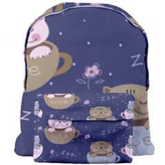 Cute Kittens Sleep Sweetly Mugs Giant Full Print Backpack by Simbadda