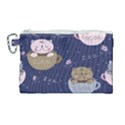 Cute Kittens Sleep Sweetly Mugs Canvas Cosmetic Bag (Large) View1