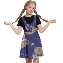 Cute Kittens Sleep Sweetly Mugs Kids  Apron Dress by Simbadda