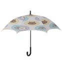 Cute Cat Seamless Pattern Background Hook Handle Umbrellas (Small) View3