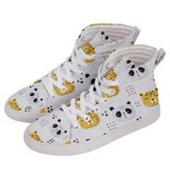 Seamless Pattern Cute Animals Men s Hi-top Skate Sneakers by Simbadda