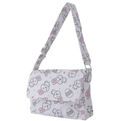 Cute Pattern With Easter Bunny Egg Full Print Messenger Bag (s) by Simbadda