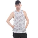 Cute Pattern With Easter Bunny Egg Men s Sleeveless Hoodie View1