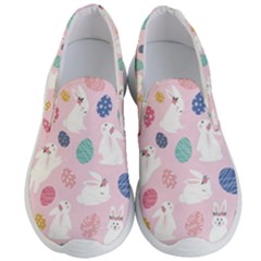 Cute Bunnies Easter Eggs Seamless Pattern Men s Lightweight Slip Ons by Simbadda