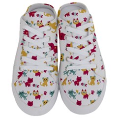 Pattern With Cute Cats Half Slippers by Simbadda