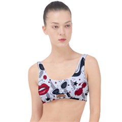 Red Lips Black Heels Pattern The Little Details Bikini Top by Simbadda