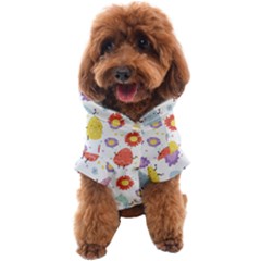 Easter Seamless Pattern With Cute Eggs Flowers Dog Coat by Simbadda