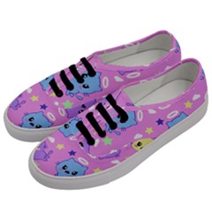 Seamless Pattern With Cute Kawaii Kittens Men s Classic Low Top Sneakers by Simbadda