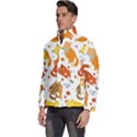 Seamless Pattern With Kittens White Background Men s Puffer Bubble Jacket Coat View2