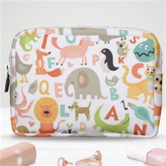 Children Alphabet Seamless Pattern Make Up Pouch (medium) by Simbadda