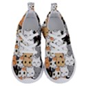 Cute Cat Kitten Cartoon doodle Seamless Pattern Running Shoes View1