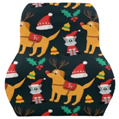 Funny Christmas Pattern Background Car Seat Back Cushion  by Simbadda