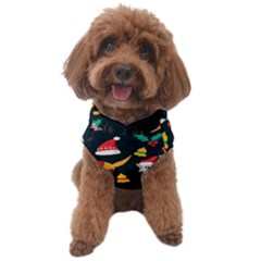 Funny Christmas Pattern Background Dog Sweater by Simbadda