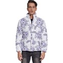 Cats Pattern Design Men s Puffer Bubble Jacket Coat View1