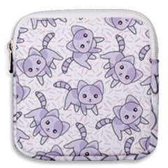 Cats Pattern Design Mini Square Pouch by Simbadda