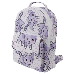 Cats Pattern Design Flap Pocket Backpack (small) by Simbadda