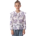 Cats Pattern Design Kids  Peter Pan Collar Blouse View1