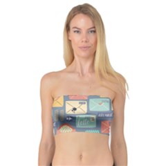 Pattern Postal Stationery Bandeau Top by Simbadda