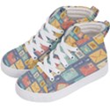 Pattern Postal Stationery Kids  Hi-Top Skate Sneakers View2