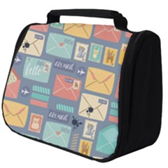 Pattern Postal Stationery Full Print Travel Pouch (big) by Simbadda