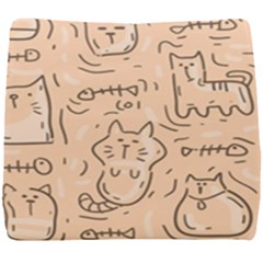 Cat Background Seat Cushion by Simbadda