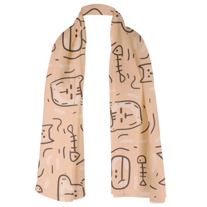 Cat Background Lightweight Scarf 