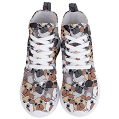 Many Dogs Pattern Women s Lightweight High Top Sneakers by Simbadda