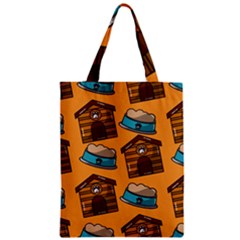 Pet House Bowl Food Seamless Pattern Zipper Classic Tote Bag by Simbadda