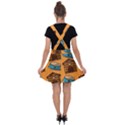 Pet House Bowl Food Seamless Pattern Velvet Suspender Skater Skirt View2