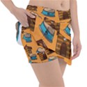 Pet House Bowl Food Seamless Pattern Classic Tennis Skirt View3