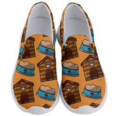 Pet House Bowl Food Seamless Pattern Men s Lightweight Slip Ons by Simbadda