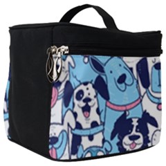 Dogs Seamless Pattern Make Up Travel Bag (big) by Simbadda