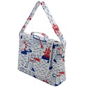 Nautical Cats Seamless Pattern Box Up Messenger Bag View1