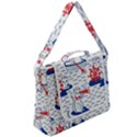 Nautical Cats Seamless Pattern Box Up Messenger Bag View2