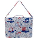 Nautical Cats Seamless Pattern Box Up Messenger Bag View3