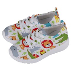 Seamless Pattern Vector With Animals Cartoon Kids  Lightweight Sports Shoes by Simbadda