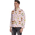 Cute Tiger Car Safari Seamless Pattern Men s Puffer Bubble Jacket Coat View2